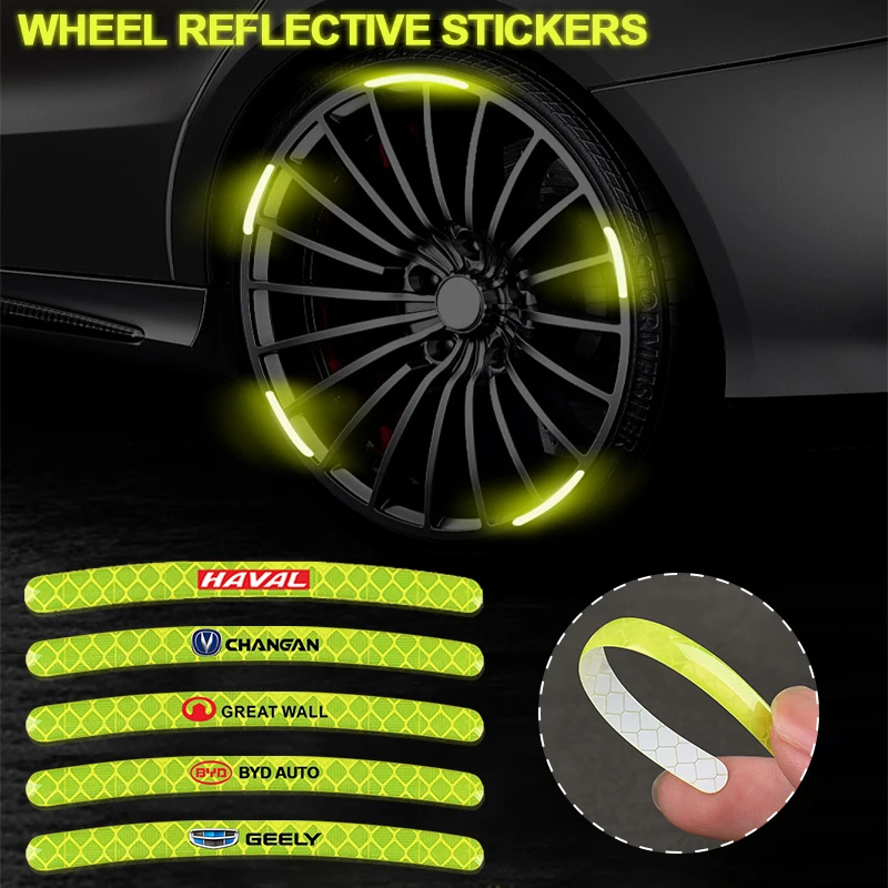 

Wheel Hub Reflective Stickers Anti Scratch Decorative for Dacia Duster Dokker Logan Lodgy MCV 2022 Sandero Stepway Accessories