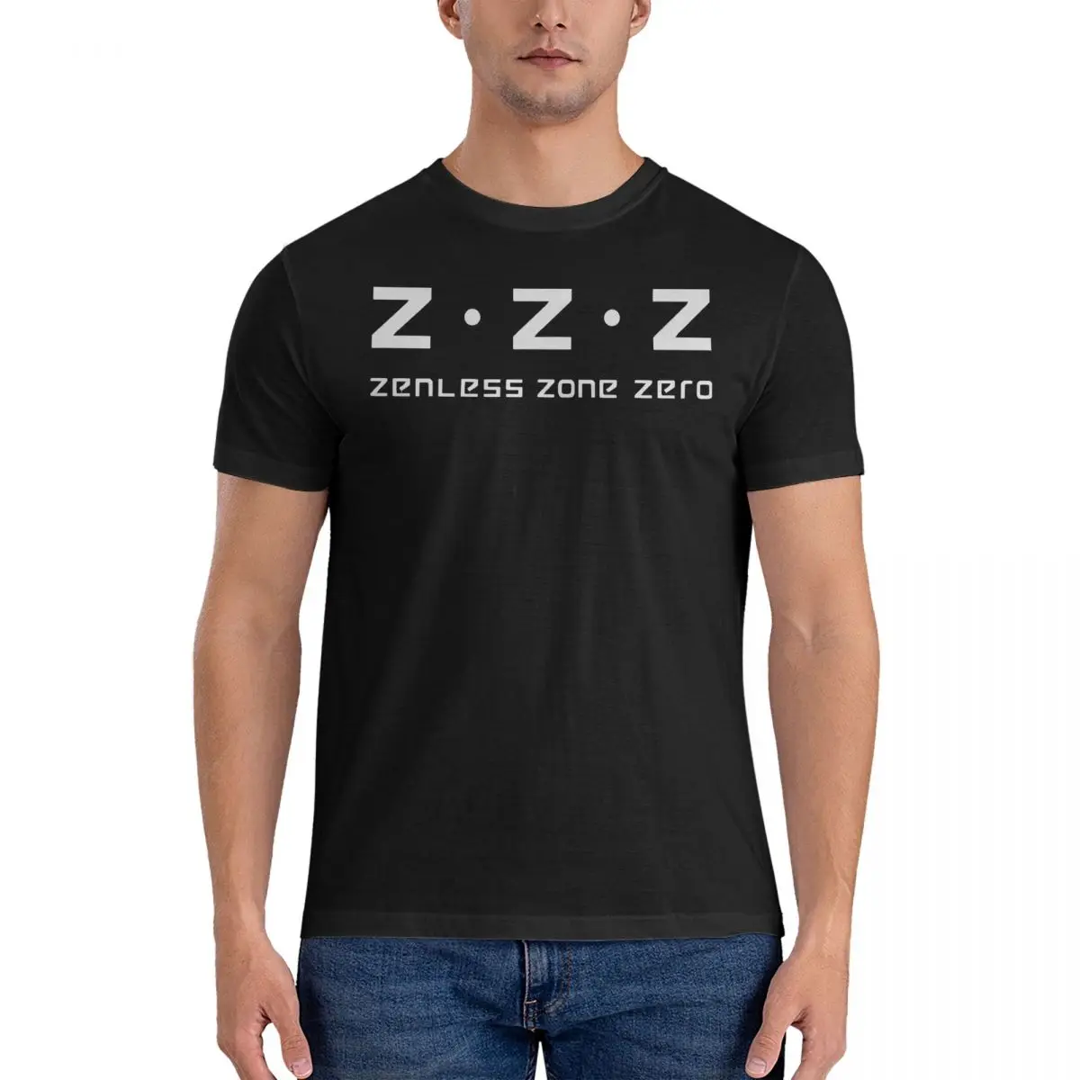 Футболки Anby &amp Nicole мужские футболки Zenless Zone Zero новинка из чистого хлопка с круглым