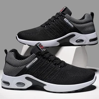 2022 men breathable sports shoes outdoor running shoes flying woven air cushion sports casual shoes deportivas hombre