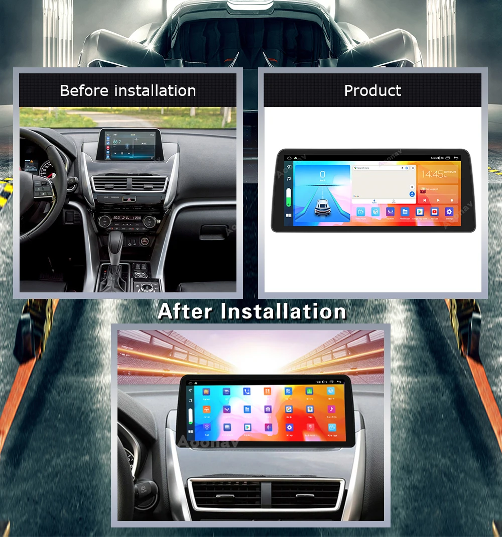 Автомобильный радиоприемник на Android 128 ГБ GPS для Mitsubishi Eclipse Cross 2018-2021 автомобильный