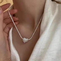 fashionable korea simple shiny gypsophila love 2022 new necklace female clavicle chain party jewelry exquisite gifts wholesale
