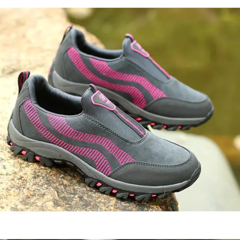 Hiking Shoes for Men Women Slip-On Non-Slip Casual Sports Shoes Comfortable Workout Walking Sneakers Lightweight Breathable