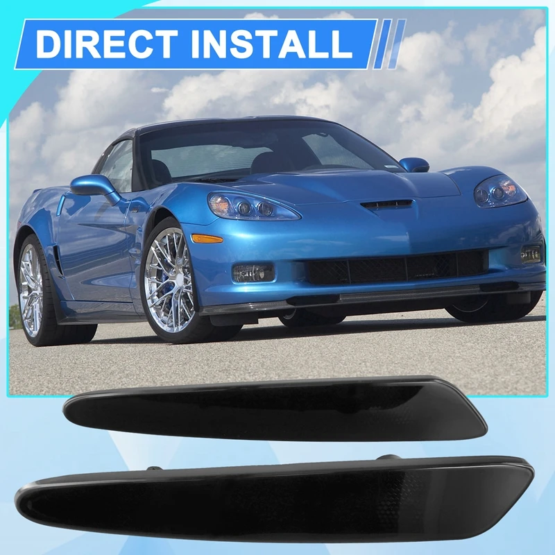 Передние боковые габаритные огни без лампы 10316652 10316651 для Chevrolet Corvette C6 05-13