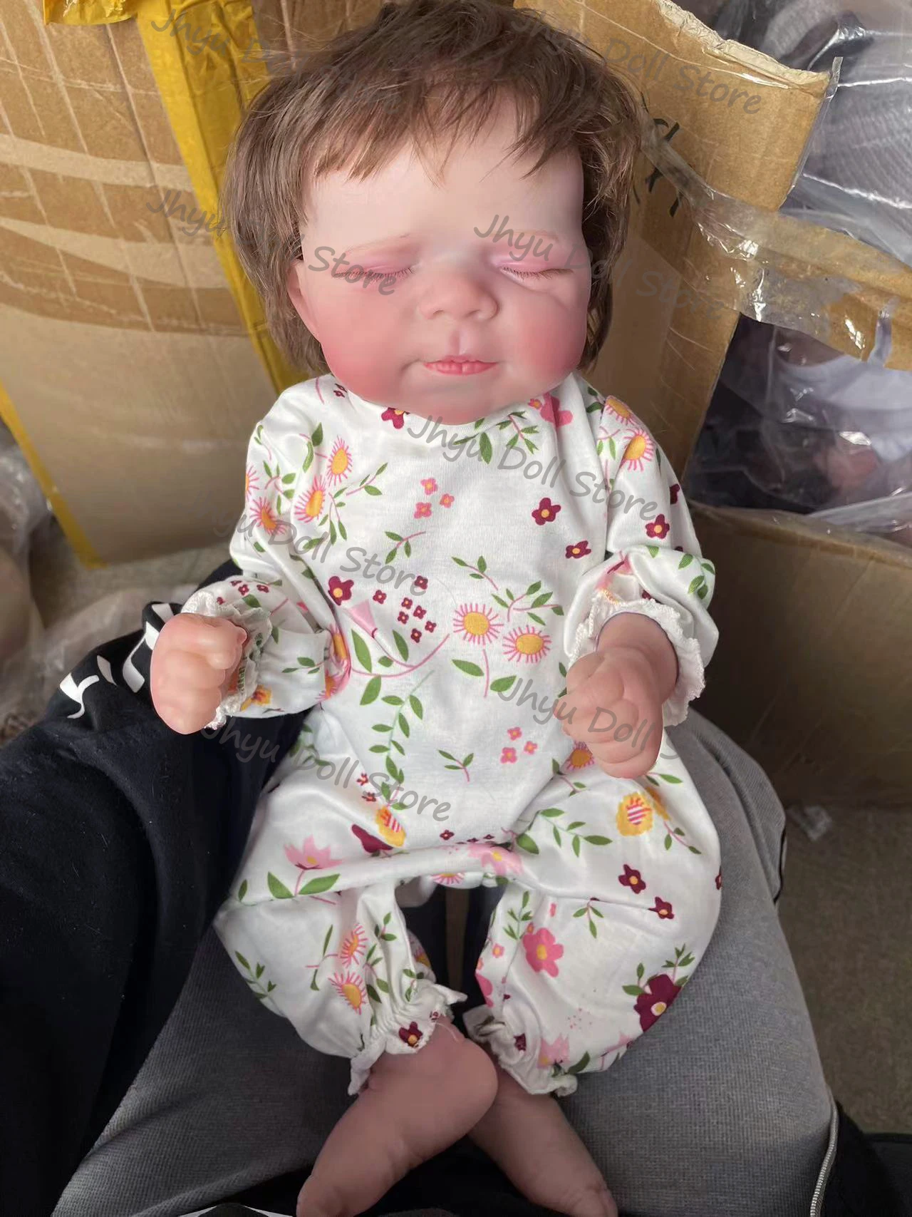 19-дюймовая кукла Reborn для новорожденных Pascale мягкая на ощупь с 3D-кожей