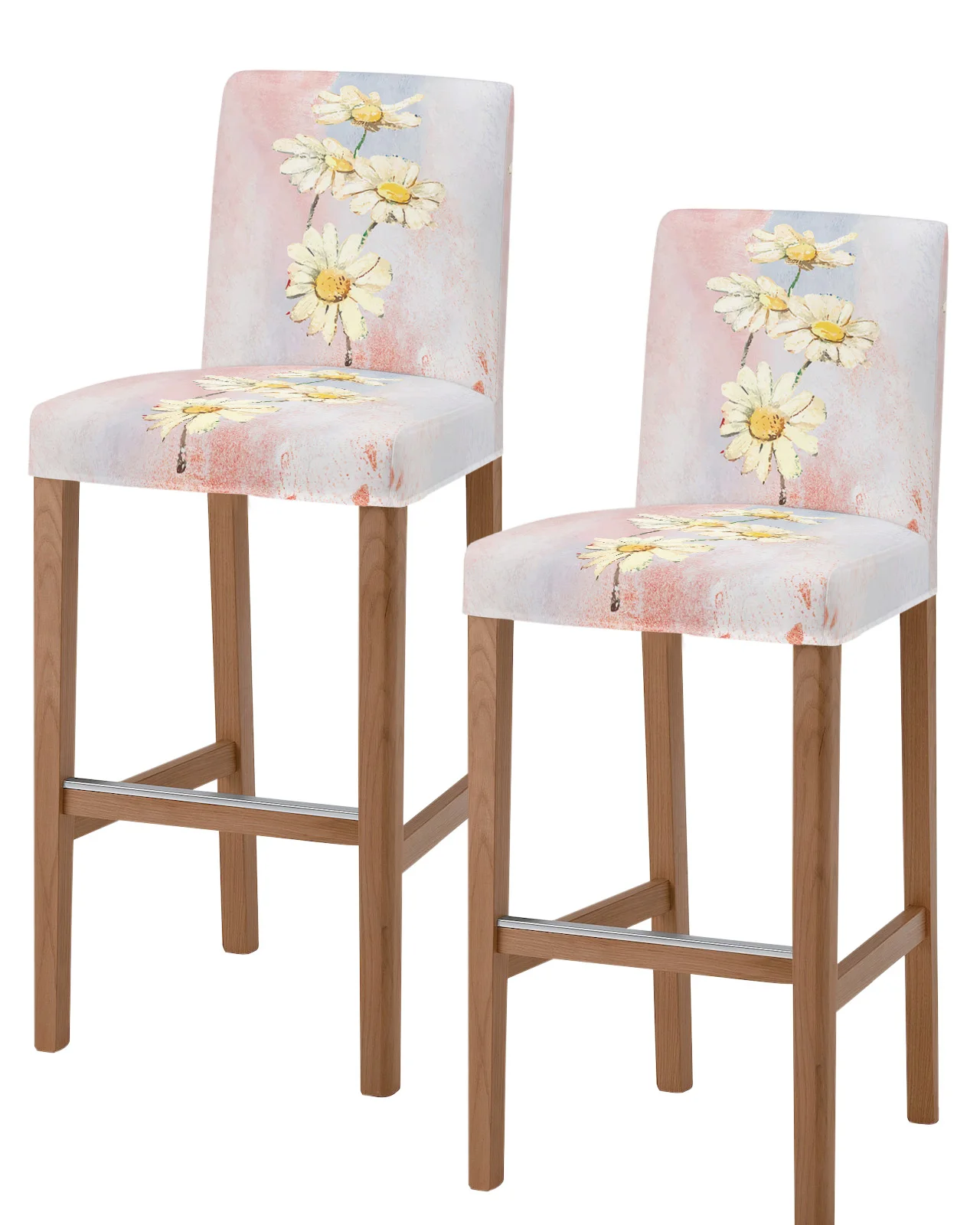 Cover Short Back Stretch Bar Stool Cover Armless Chair Cover