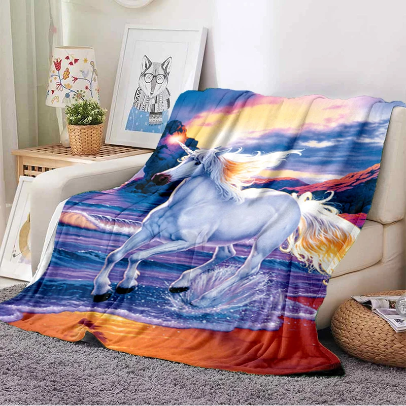 

Unicorn Blanket Animal blanket Flannel Blanket Soft Fleece Throw Blankets for Bedroom Couch Sofa Gift Tv Blanket Bedding Blanket