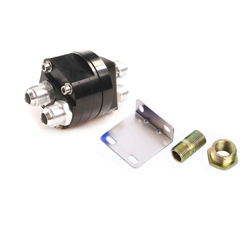 

Universal Oil Filter Sender Sandwich Plate Cooler Adapter Kit 3/4X16,20X1.5