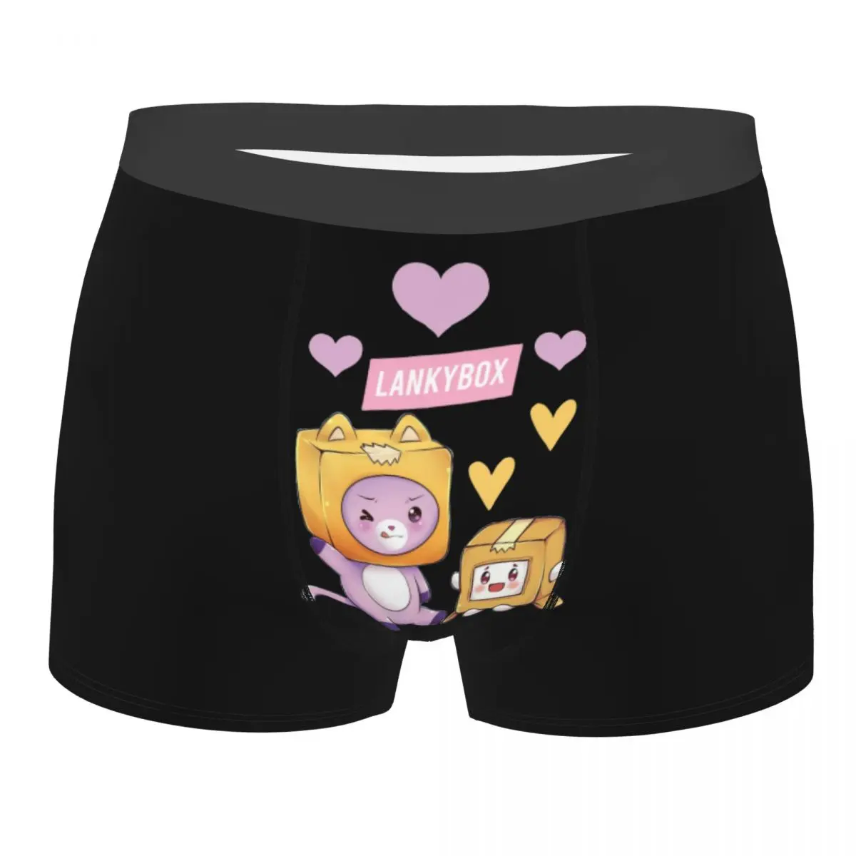 

Забавные мужские трусы для детей, нижнее белье Lankybox, сексуальные боксеры, мужские мягкие трусы