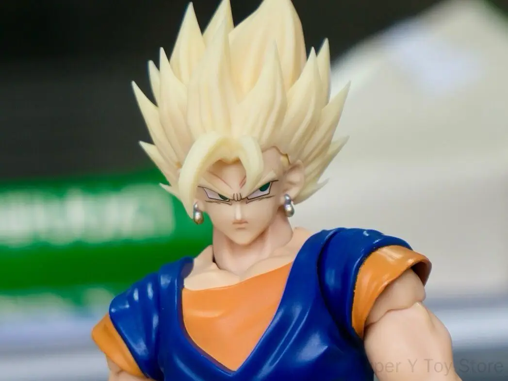 Фото Новая фигурка Вегито из Dragon Ball Z с волосами, совместимая с Bandai SHF2.0/3.0, комплект аксессуаров SHF, аниме-модель, головные скульптуры, коллекционные игрушки. №2