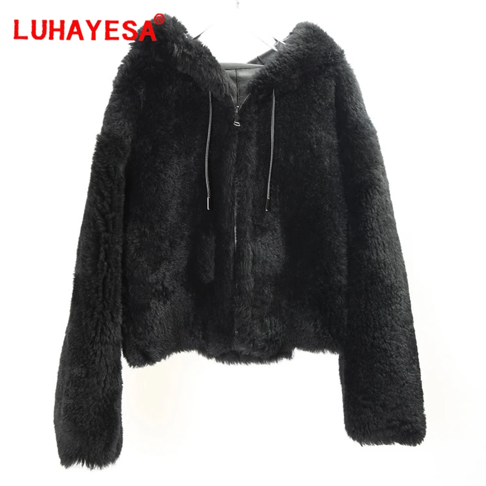 Женская куртка из овчины монгольской базары Повседневная зимняя одежда