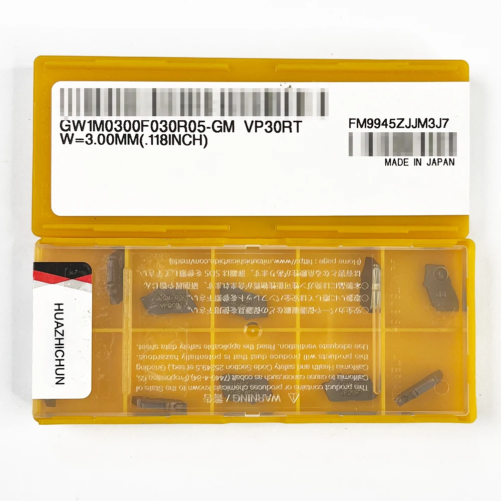 

HUAZHICHUN GW1M0300F030R05-GM VP30RT Carbide Inserts lathe cutter turning tool