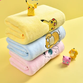 Pokemon Asciugamano Pikachu Psyduck Jigglypuff morbido e assorbente 1