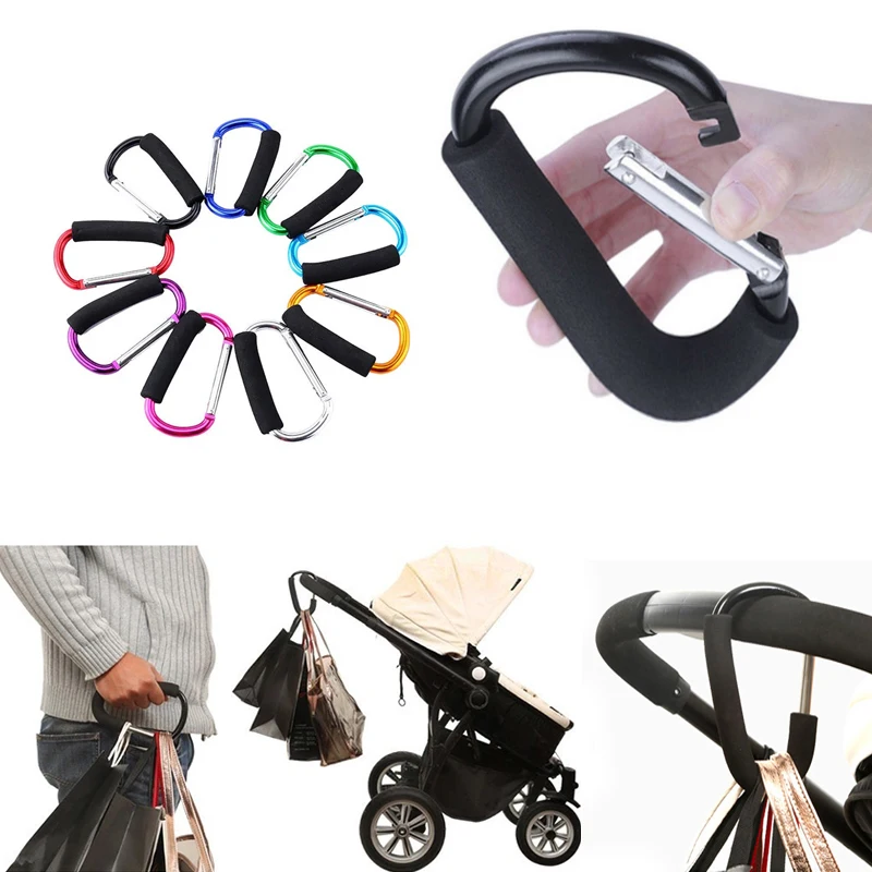 

Multicolor Baby Stroller Accessories Hook Stroller Organizer Shopping Hooks Pram Hanger for Baby Car Buggy Accessoire Poussette