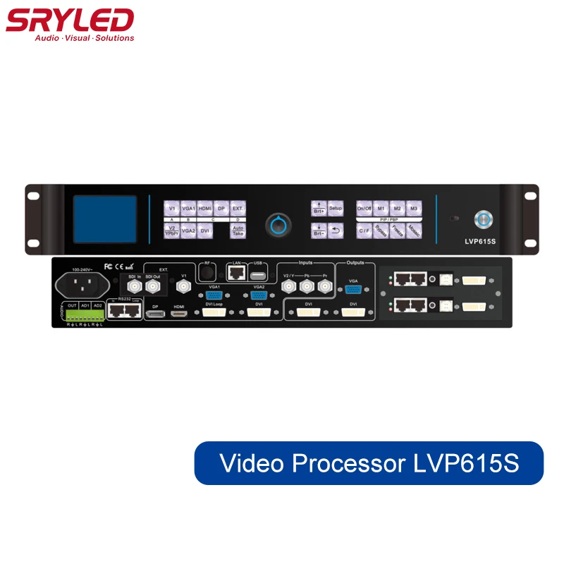 Светодиодный марки SRY видеопроцессор LVP615S 3860*640 VD настенный светодиодный экран