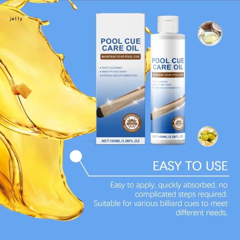 Многоцелевое масло для снукерного кия 100 мл ухода за кием клюшками бассейна 448C