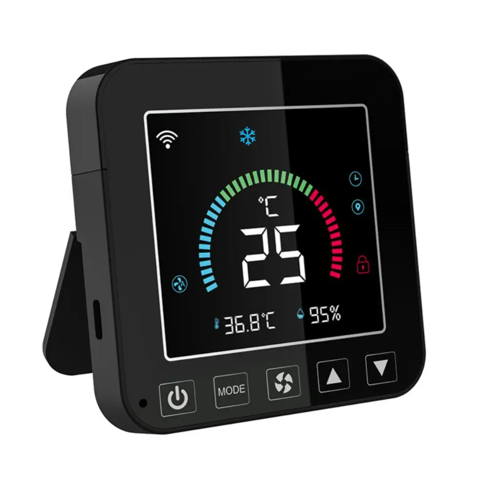 

Wifi Indoor Temperature Control Switch Intelligent Linkaged Smart Thermometer Hygrometer Lcd Display Screen Tuya Diy Smart Home