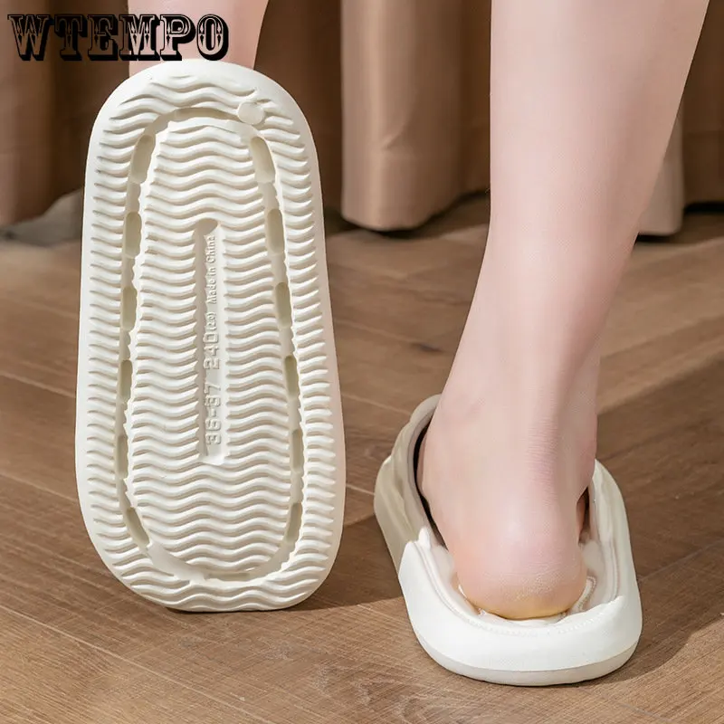 Summer Women Slippers Bath Thick Platform Cartoon Flip Flops Non-Slip Beach Sandals Ladies Slides Indoor Outdoor Dropshipping
