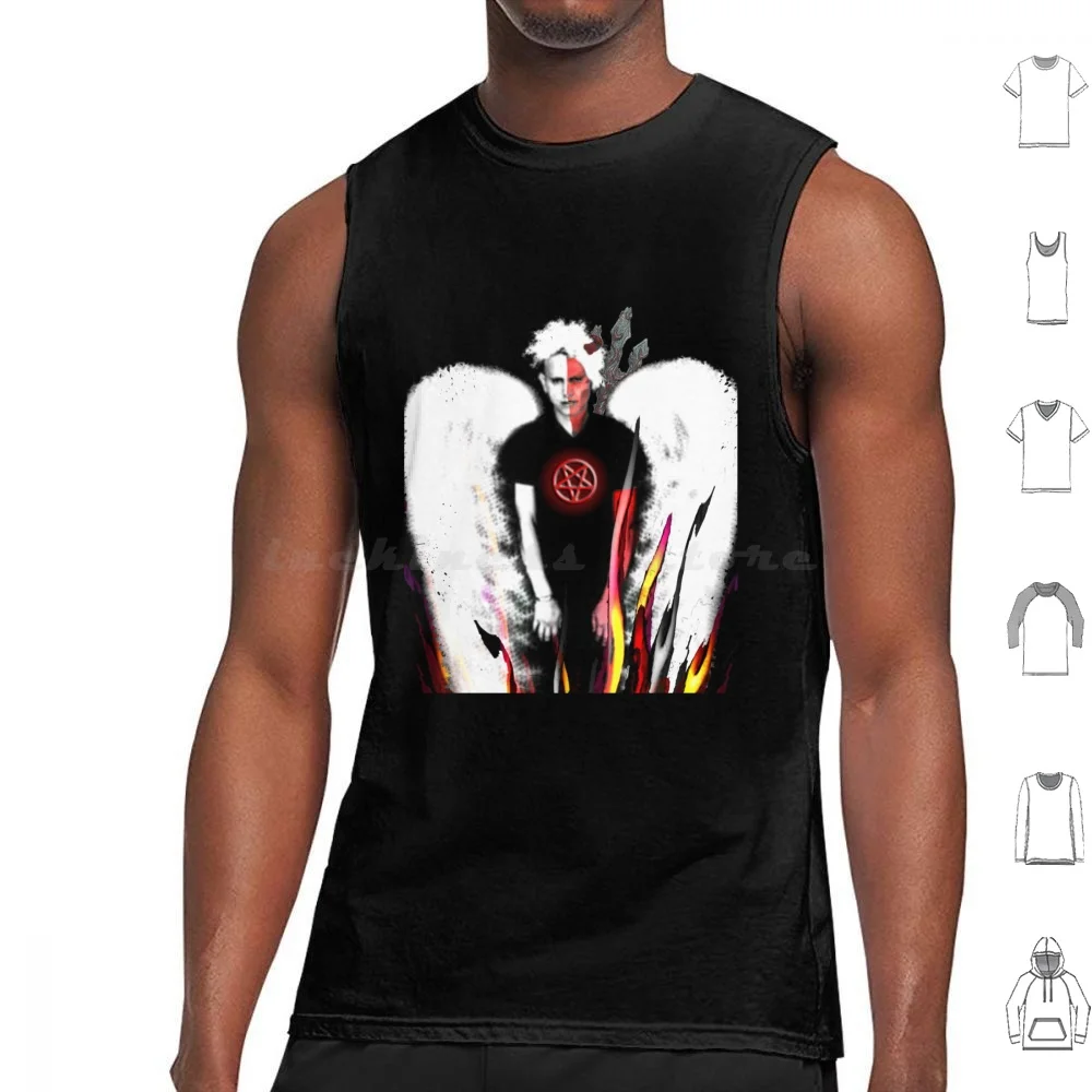 Майка с рисунком дьявола внутри T2o жилет без рукавов Inxs Music Pop 80s Australia Hutchence Kick Aussie