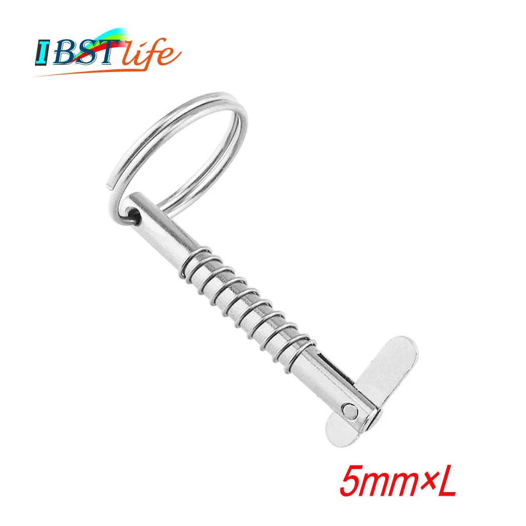

5mm BSET MATEL Marine Grade 316 Stainless Steel Quick Release Pin for Boat Bimini Top Deck Hinge Marine hardware Boat