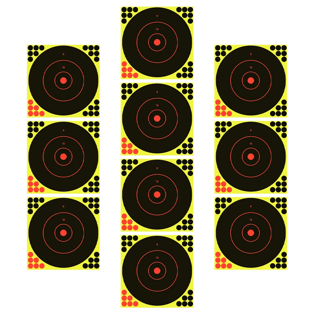 

10Pcs Archery Training Paper Splashing Shoot Aim Paper Portable Shooting Target Sticker