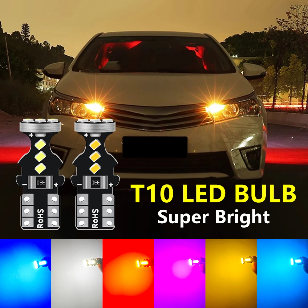 Новинка W5W T10 светодиодный лампы Canbus 3570 9SMD 12V 6500K 194 168 светодиодный автомобильные внутренние карты купольные огни для парковки дневные фонари