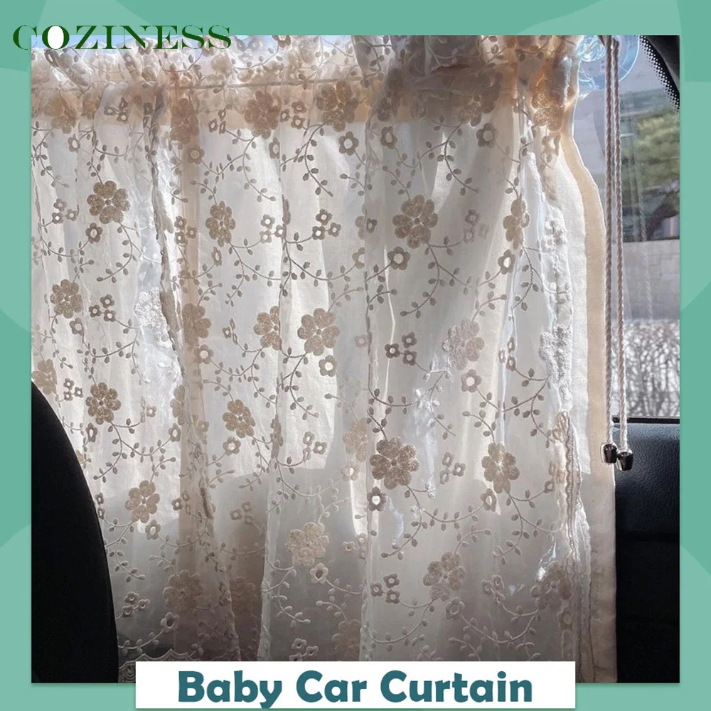 Baby Cotton Cloth Car Curtain Sun Shading Newborn Travel Protection Universal Side Window Sunshade Anti-UV New Sale Car Curtain