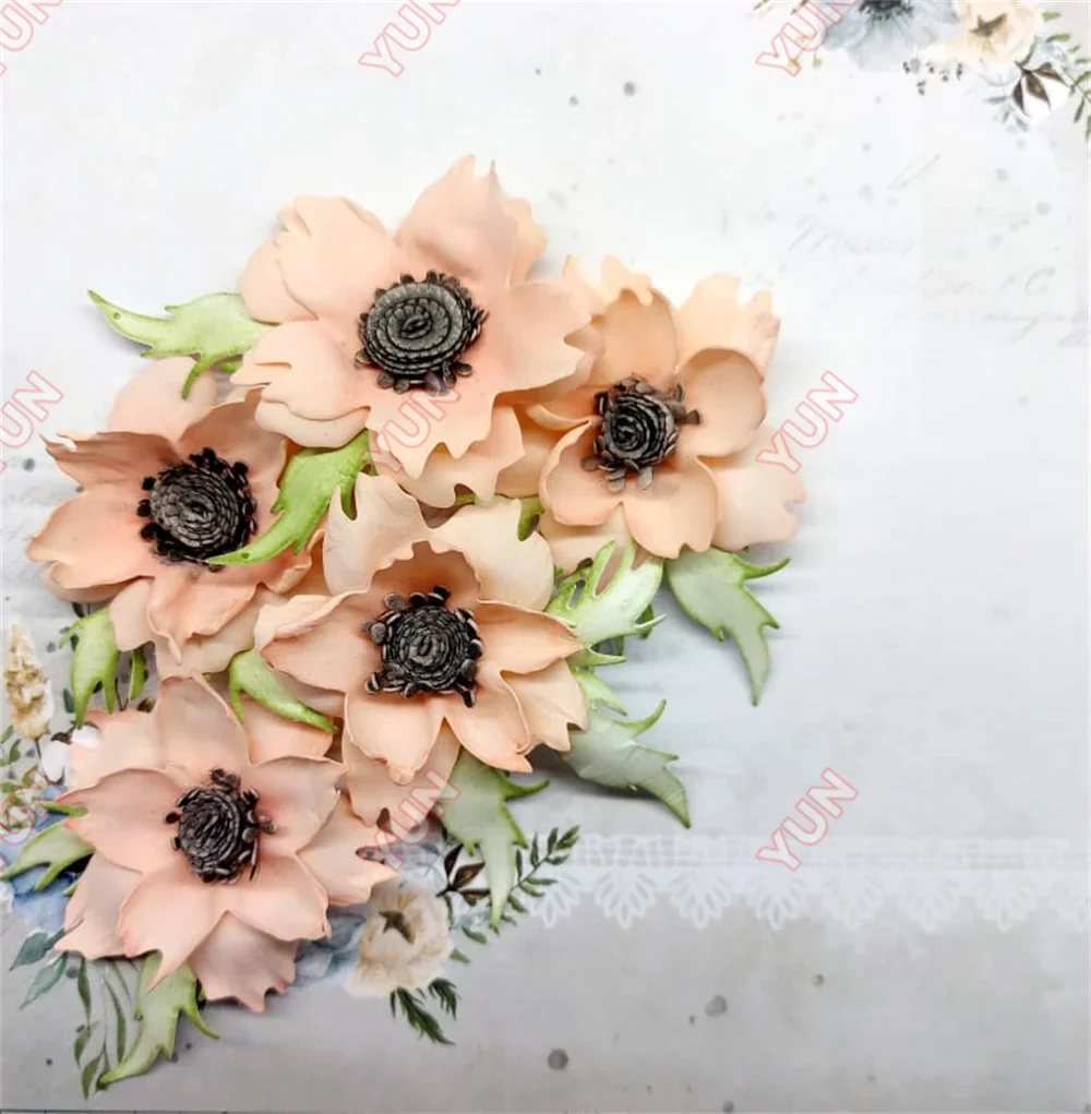 Весенние новые металлические штампы с цветком штамп на День святого Валентина