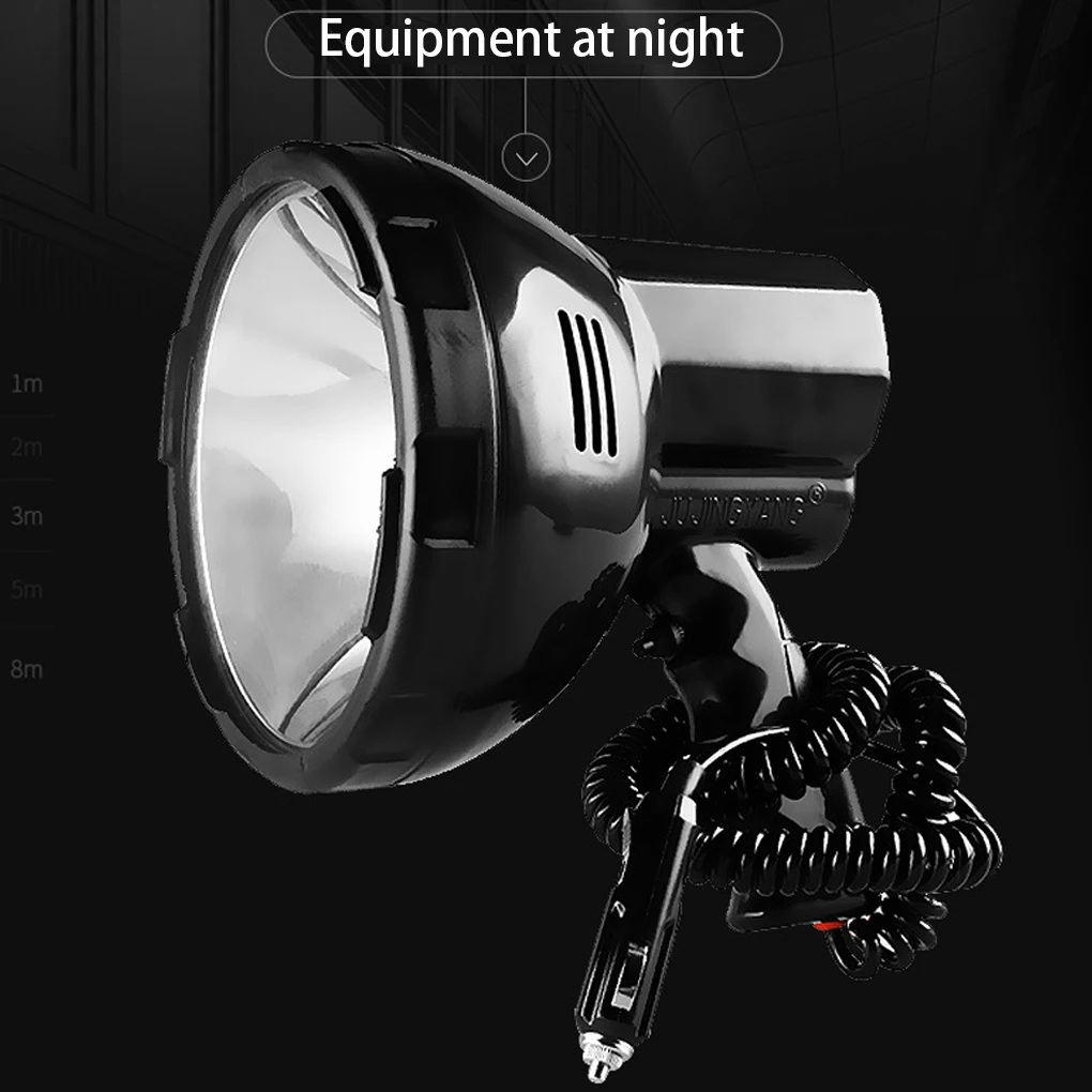 

Car Exterior Searchlight Portable Powerful Spotlight IPX3 Waterproof Light Universal Lighting Tool Fishing Camping 55W