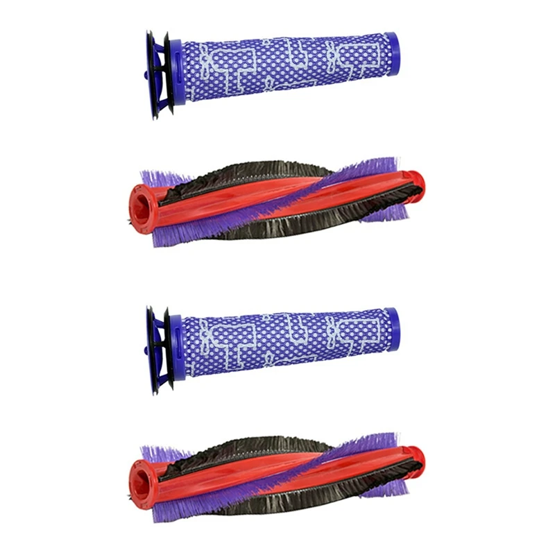 

2X Vacuum Brush Motor Filter Brush Bar Vacuum Cleaner Accessories For Dyson V6