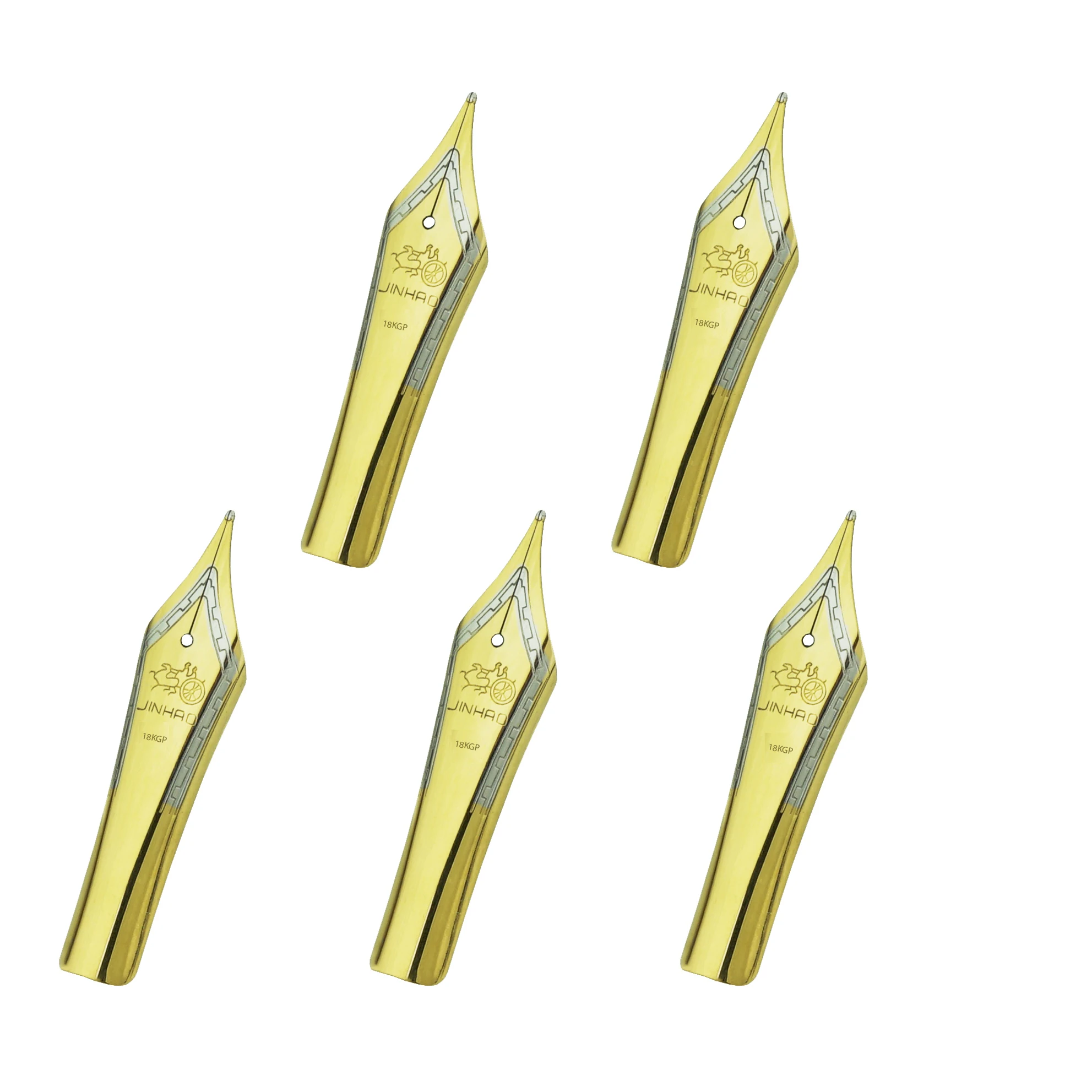 3PCS/ 5PCS Original Jinhao Fountain Pen Nibs #6 Nib Golden/Silver EF F M Size for 100 450 159 750 Double Dragon Pens - купить по