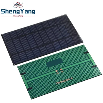 Smart Electronics 400mA 5V 2W Solar Cells Solar Panel Phone Charger Home Improvement 142mm*85mm Polycrystalline Silicon 6