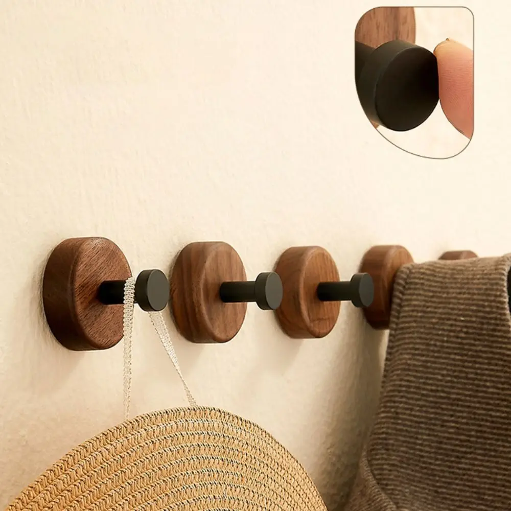 Аксессуары деревянный крючок из массива дерева прищепка для пальто круглый