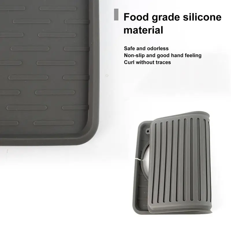 Кофейный коврик для столешницы Нескользящий Впитывающий Коврик черного