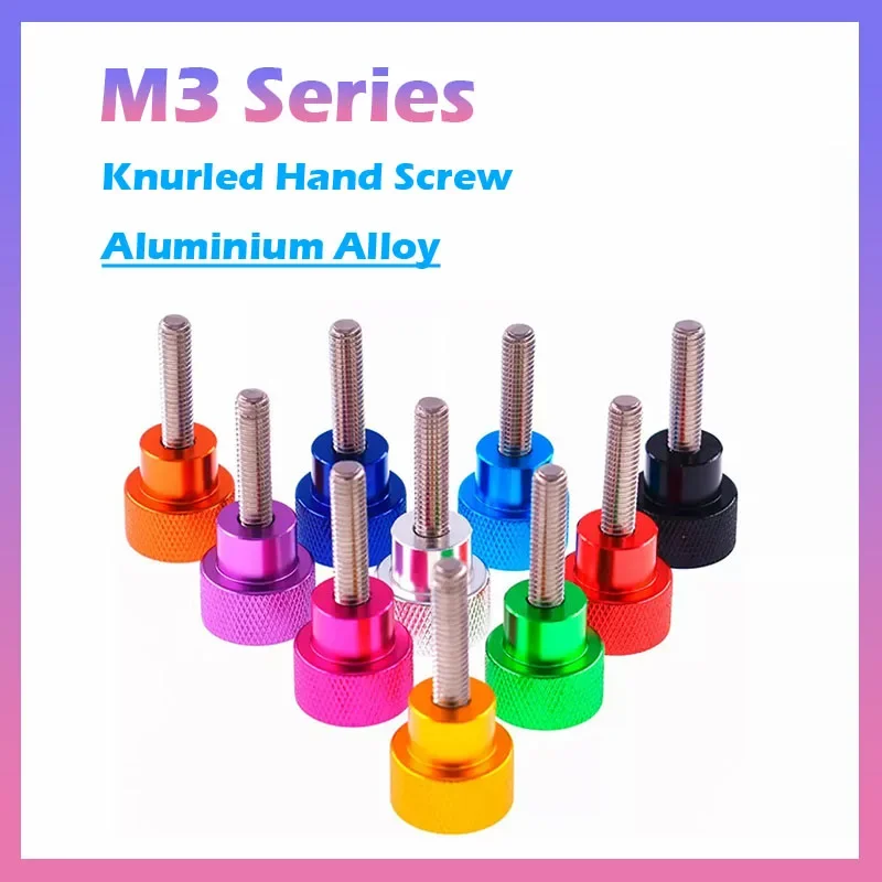 

2 шт. Винты с накатанной головкой M3 из алюминиевого сплава + болты ручки из нержавеющей стали 4-80 мм