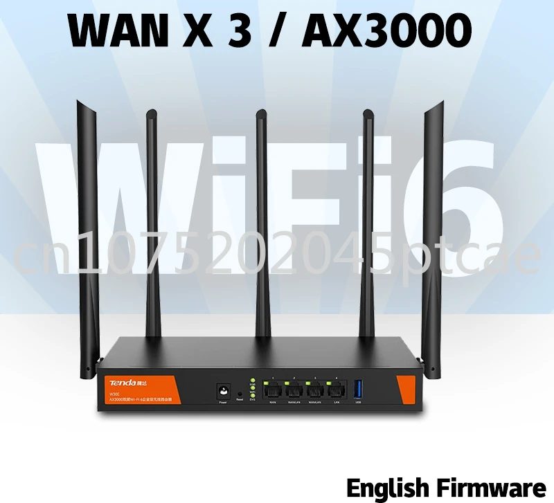 

W30E Wireless WiFi6 Enterprise Mesh Router 4*LAN Gigabit 3000Mbps 2.4GHz 5.8GHz USB 5G Access Point Dual Bank 1.7GHz 256MB