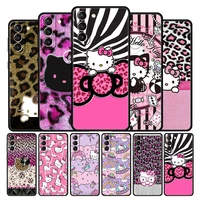 case cover for samsung galaxy note 10 20 8 9 10 ultra f12 f22 m30s m11 m22 5g thin protection cell hello kitty leopard print
