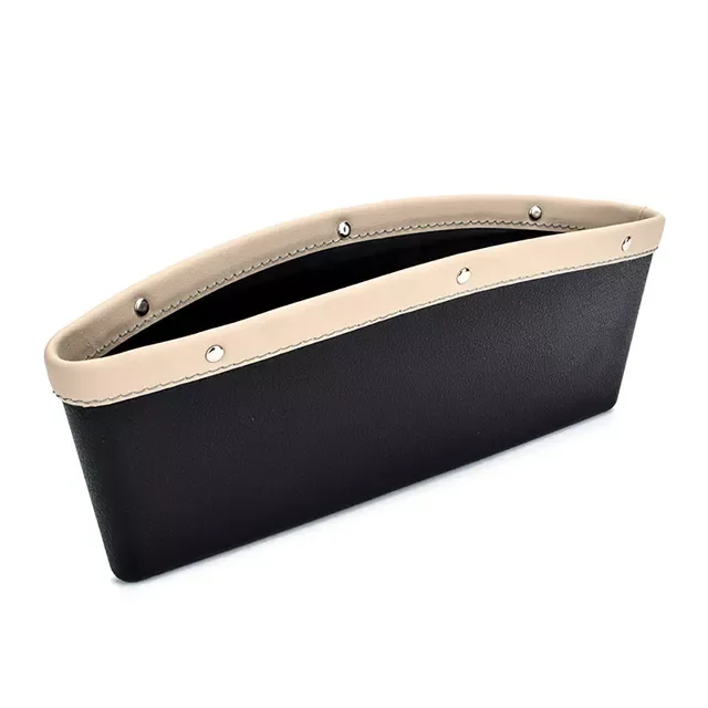 

Organizer Storage Car Seat Slit Gap Pocket Multifunctional Driver Seat Catcher Cup Holder Car Accessories PU Leather