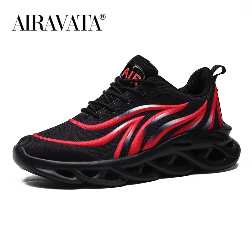 Men's Sneakers Comfortable Lace-up Running Shoes Outdoor Breathable Mesh Athletic Trainers Zapatos Deportivos Size 39-46