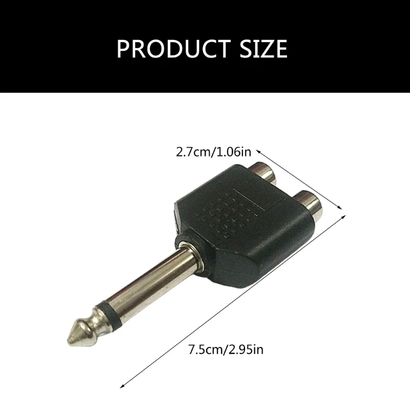 Качественная передача звука 6 35 мм на звуковые разъемы папа 2 гнезда Звуковой