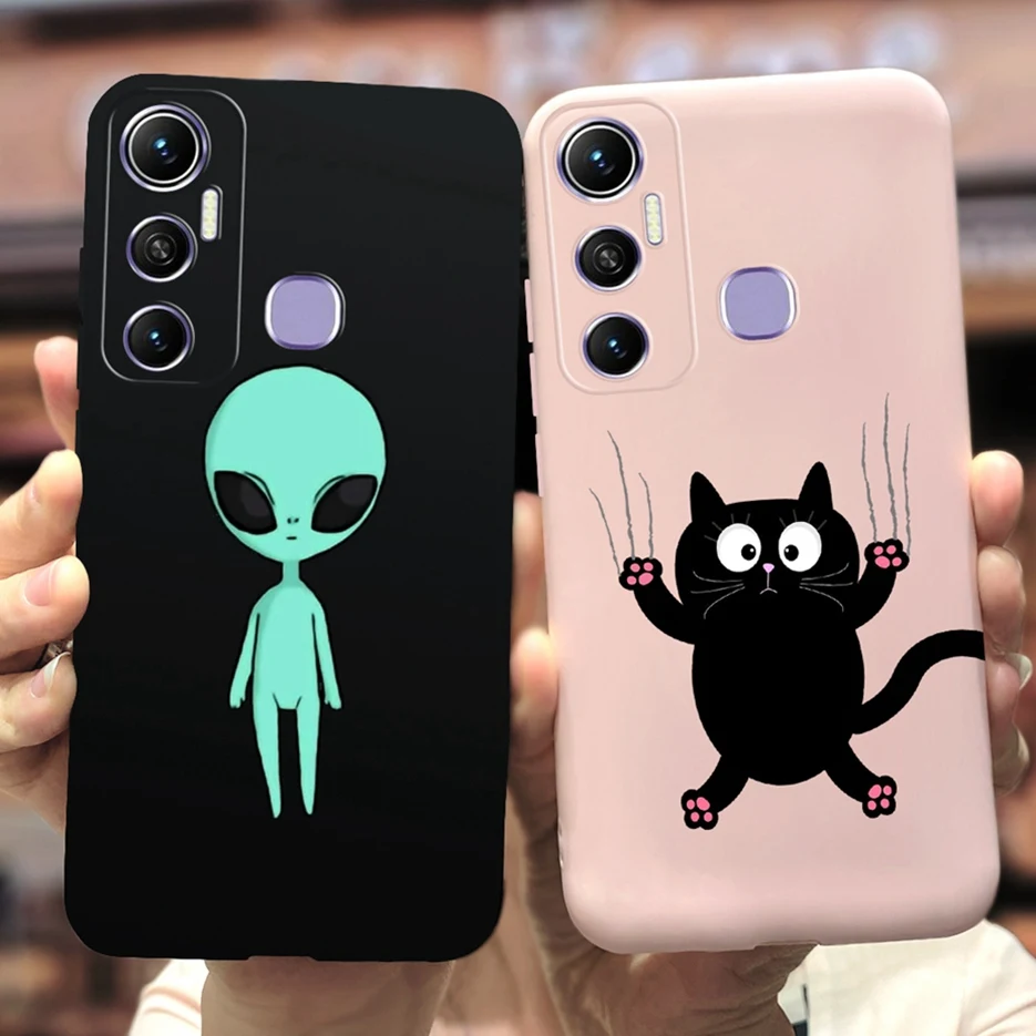 Для Infinix Hot 11 чехол X662 X662B X689F Милая яркая окрашенная крышка мягкая силиконовая