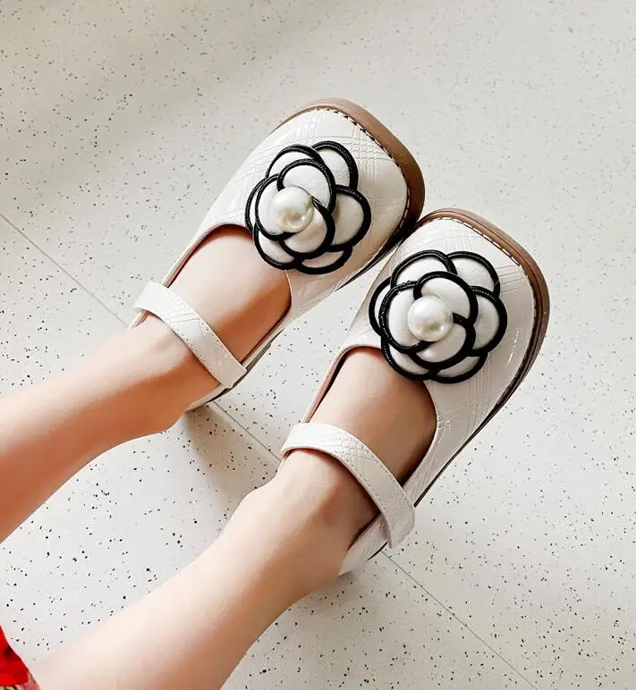 

Детская школьная обувь Новинка 2022 Корейская принцесса весенне-осенняя модная мягкая удобная обувь для девочек Liang Pi 23-34 лет