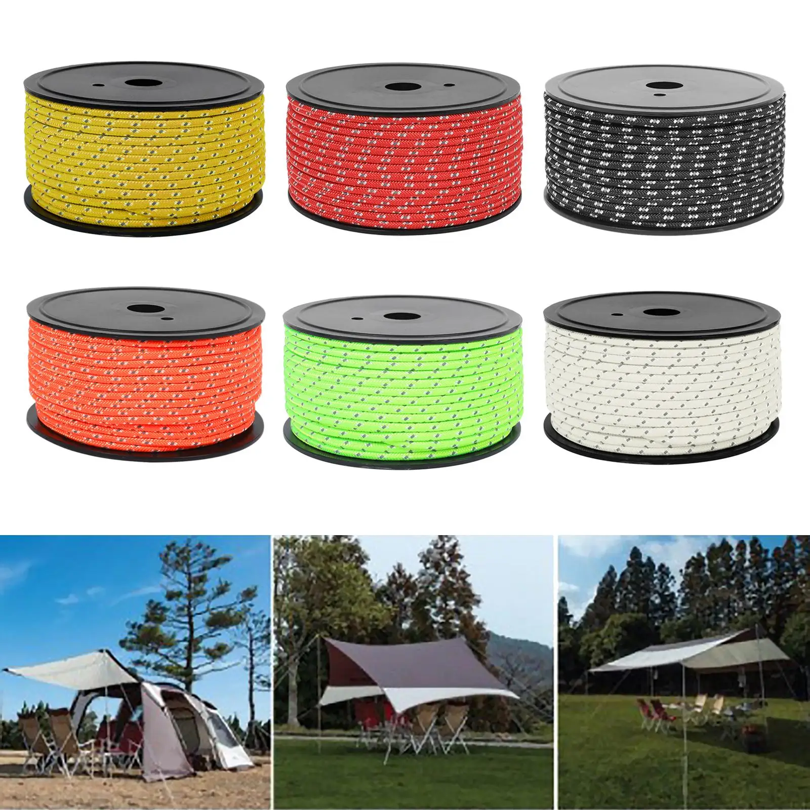 Открытый Guy Lines Снаряжение для выживания Кемпинговая веревка Шнур Гамак палатка