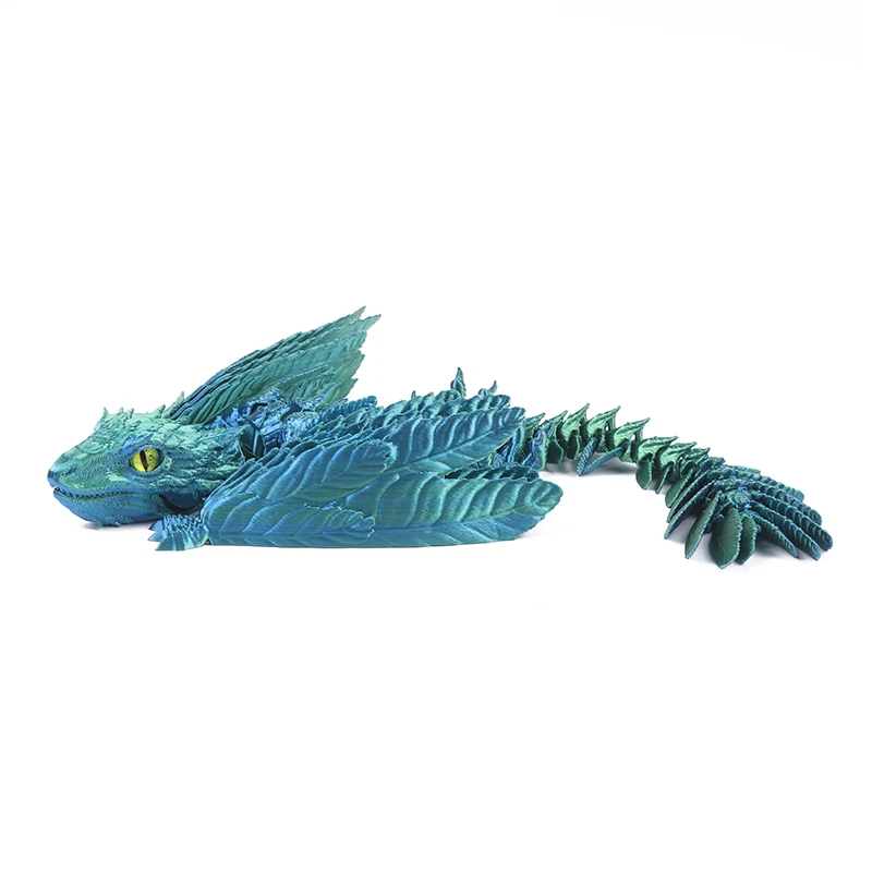 

3D-печать, модель дракона, имитация археоптерика, игрушечные украшения, полные соединительные перья могут быть тронуты и открыты.