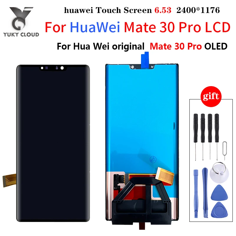 

Оригинальный сменный ЖК-дисплей 6,53 ''для Huawei Mate 30 Pro, дигитайзер сенсорного экрана в сборе для Huawei Mate30 Pro, ЖК-дисплей