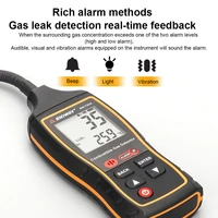 gaqqee combustible gas detector sw 733a propane co hexane methane leak indicator port natural gas analyzer 0 100lel with alarm