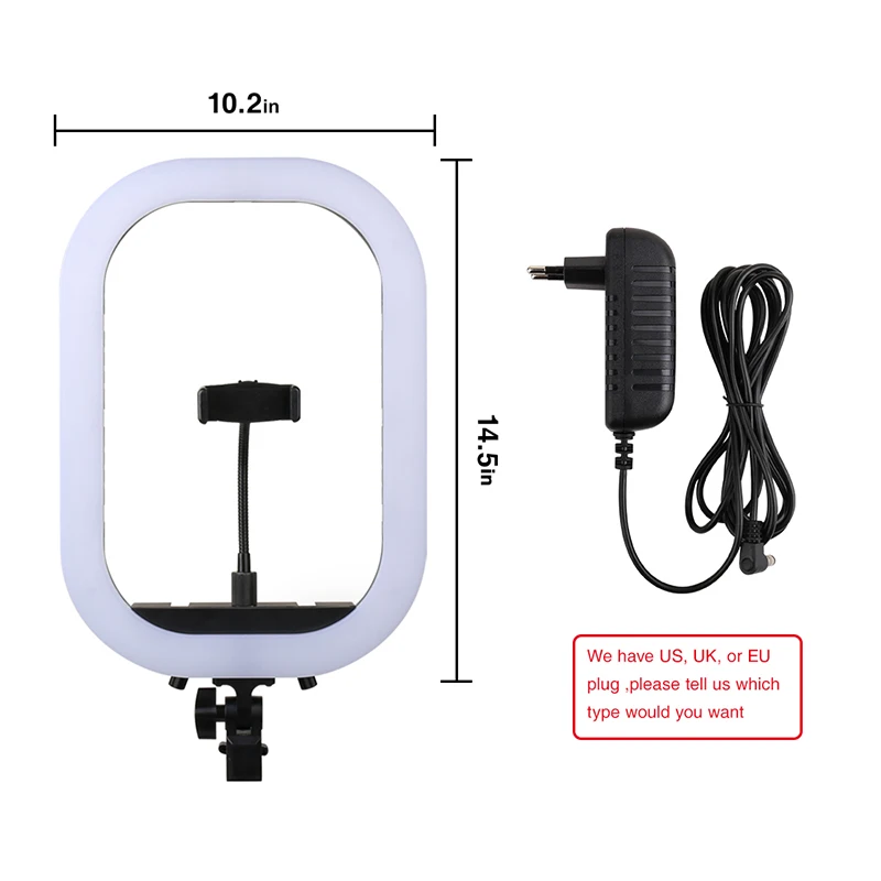 Кольцевая лампа с регулируемой яркостью 14 дюймов 35 см для фотографического освещения