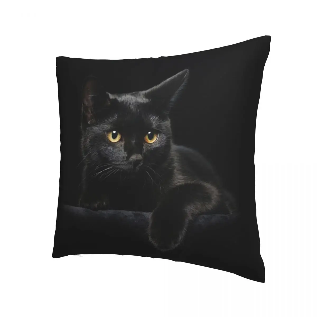 

Black Cat Pillowcase Printed Fabric Cushion Cover Decorative Animals Throw Pillow Case Cover Living Room Dropshipping 18"