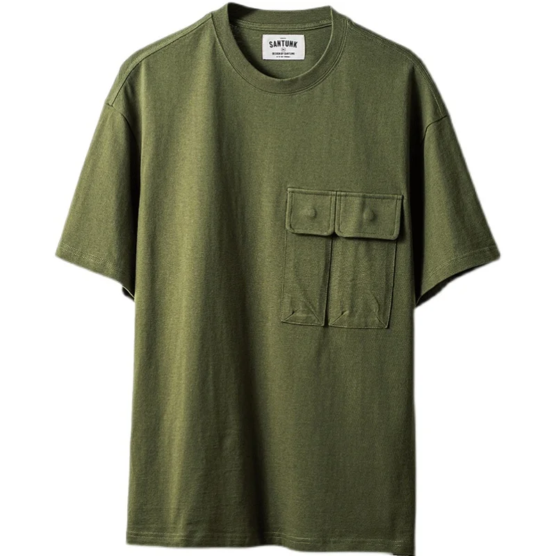 

Men's T-shirt Military Loose Tees Outdoor Casual Chic Menswear