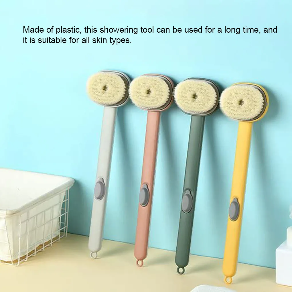 

Щетки для тела в ванную комнату, щетка с длинной ручкой для жидкости для ванны, губка для душа и спины, отшелушивающий скраб, массажер, инстру...