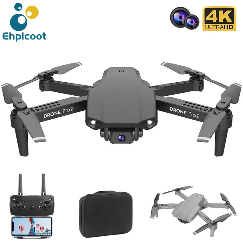 

New E99 Pro2 Drone 4K Professional HD Dual Camera WiFi FPV Altitude Hold Mode Rc Helicopter Foldable Drones Quadcopter Toys Gift